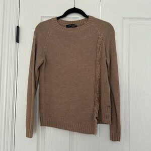 Ivanka Trump - Asymmetrical - Tight knit - Tan sweater